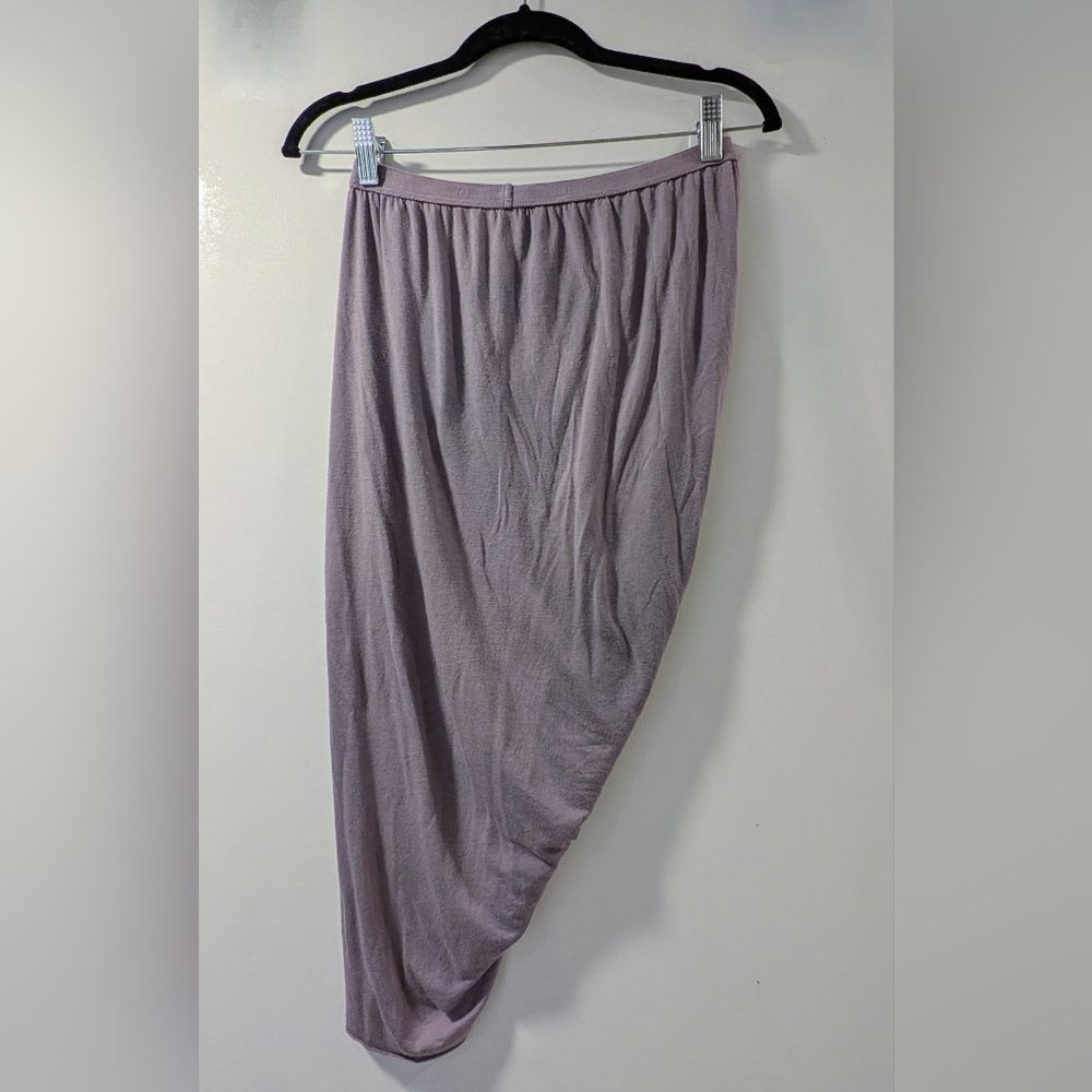 Lillies X Rick Owens Purple Asymmetrical Midi Skirt